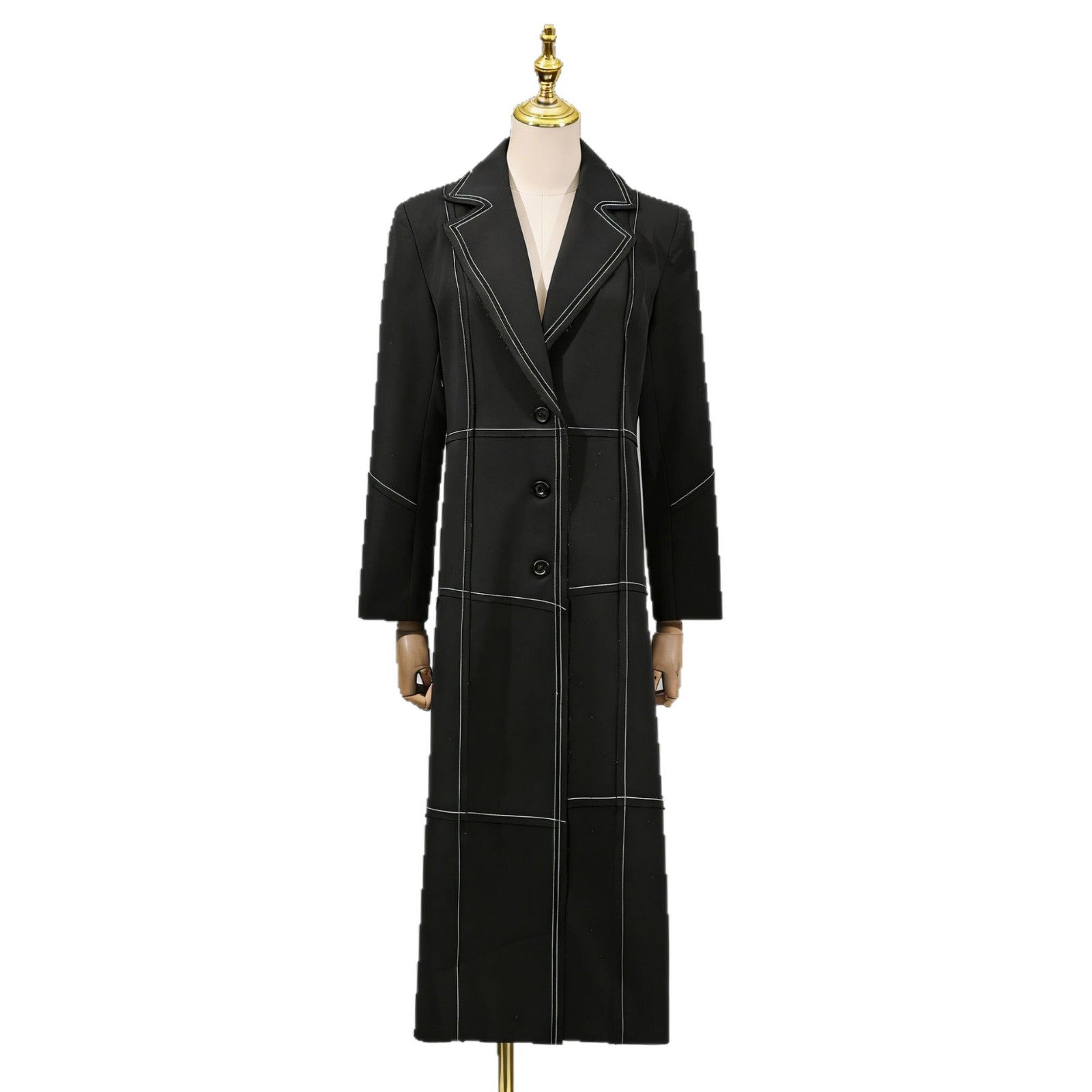Fashionable Trench Coat European And American British-style Vintage Womens Jacket