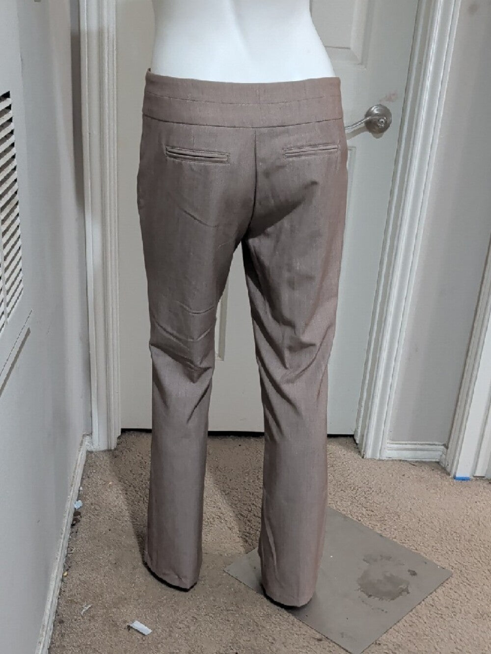 Joe B. Women’s Taupe Dress Trousers with Button Waist Detail size 7